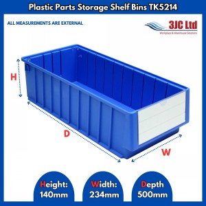 Plastic Parts Shelf Bins TK5214